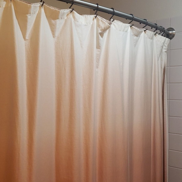 Cloth Shower curtain with 2 hand towels - Picture 2 of 7
